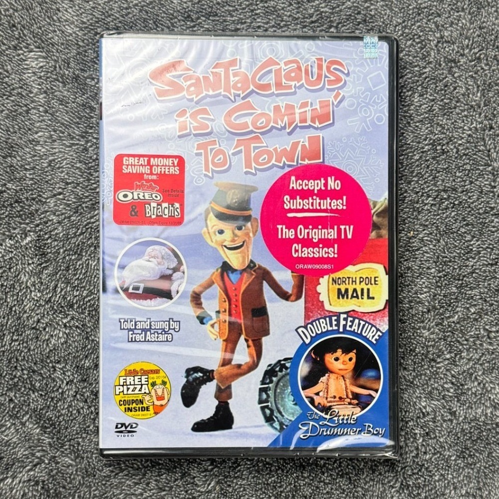Santa Claus Is Comin To Town The Little Drummer Boy DVD DoubleFeature New Sealed